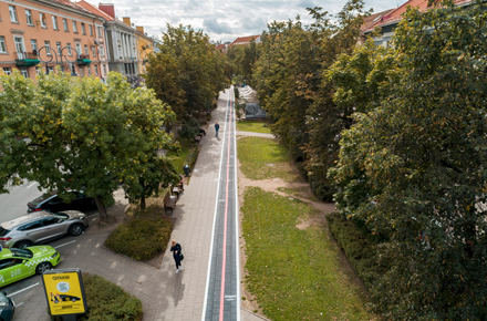 Sostinės Vokiečių gatvėje – unikalus takas „mobiliems“ Sostinės Vokiečių gatvėje – unikalus takas „mobiliems“