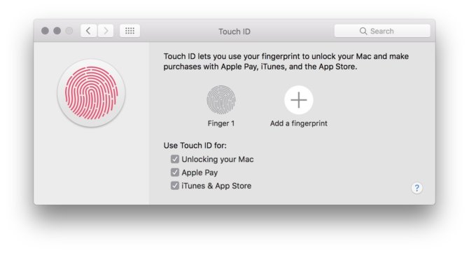 Kaip „MacBook Pro“ kompiuteriuose naudoti „Touch ID“