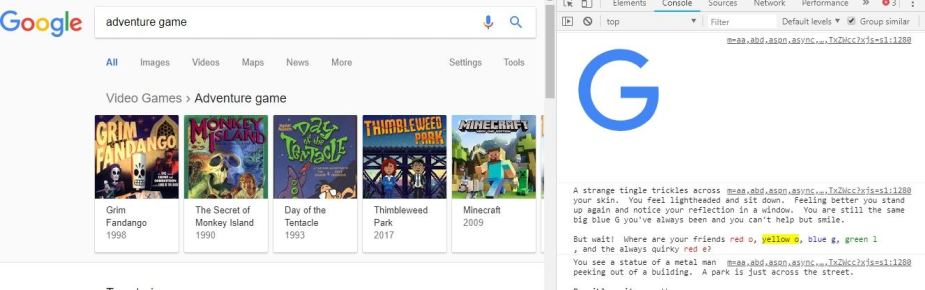 Giliai „Google“ paieškos variklyje paslėptas nuotykių žaidimas. Kaip jį rasti?