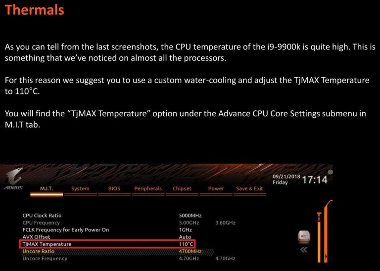 „Gigabyte“:„Core i9-9900K“ bus labai „karštas“ procesorius