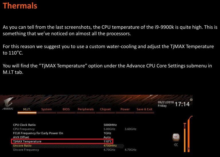 „Gigabyte“:„Core i9-9900K“ bus labai „karštas“ procesorius „Gigabyte“:„Core i9-9900K“ bus labai „karštas“ procesorius