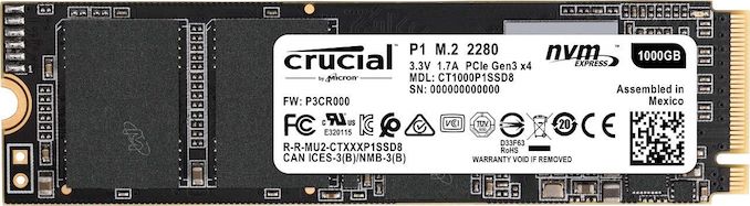 „Crucial“ praneša apie P1 SSD seriją (QLC, NVMe)