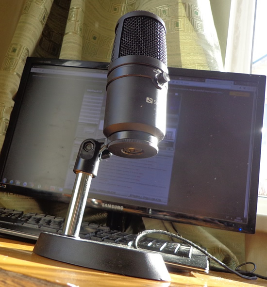 Mikrofonas žaidėjams: „Sandberg Studio Pro“ apžvalga