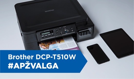 „Brother DCP-T510W“ apžvalga