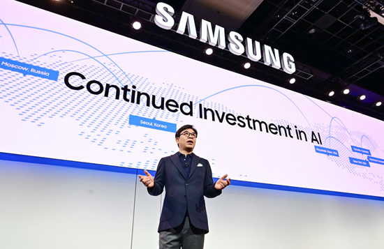 „CES 2019“ „Samsung“ spaudos konferencija, elektronikos padalinio prezidentas ir generalinis direktorius H. S. Kim / „Samsung“ nuotr.