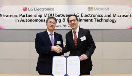 LG ir „Microsoft“ bendradarbiavimas paspartins transporto revoliuciją LG ir „Microsoft“ bendradarbiavimas paspartins transporto revoliuciją