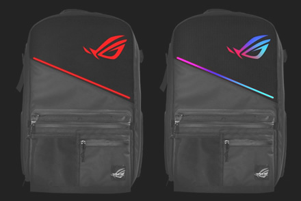 „ROG Ranger“ kuprinės RGB apšvietimas „ROG Ranger“ kuprinės RGB apšvietimas