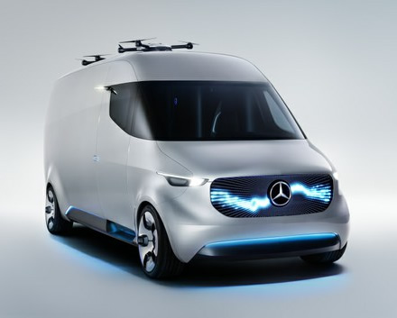 Taip elektrinis „Mercedes-Benz Sprinter“ įsivaizduotas dar 2017 metais © Gamintojo nuotrauka