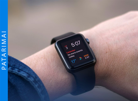 Kaip pradėti naudotis nauju „Apple Watch“