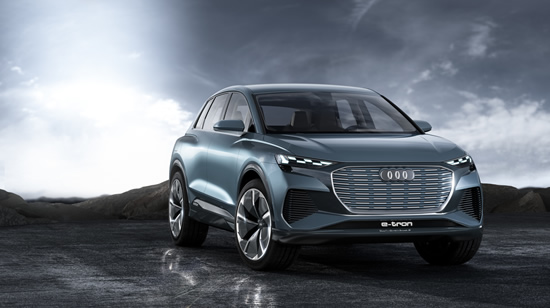 Pirmasis žvilgsnis į koncepcinį „Audi Q4 e-tron“ elektromobilį