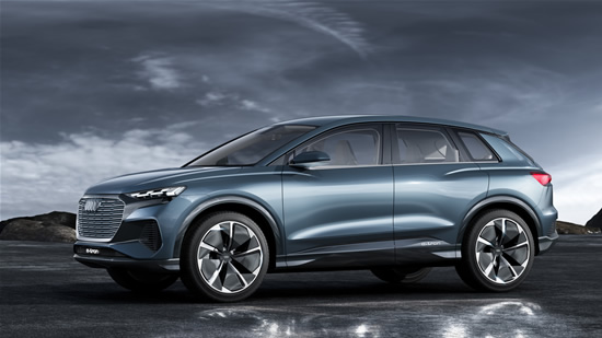 Pirmasis žvilgsnis į koncepcinį „Audi Q4 e-tron“ elektromobilį