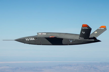 „XQ-58A Valkyrie“ /© Jungtinių Valstijų karinės oro pajėgos „XQ-58A Valkyrie“ /© Jungtinių Valstijų karinės oro pajėgos