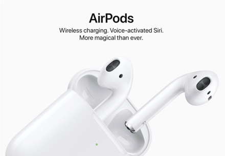 Oficialiai pristatytos „AirPods 2“ ausinės, kurios palaiko „Hey Siri“ funkciją