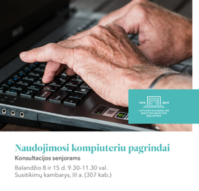 Naudojimosi kompiuteriu pagrindai: konsultacijos senjorams