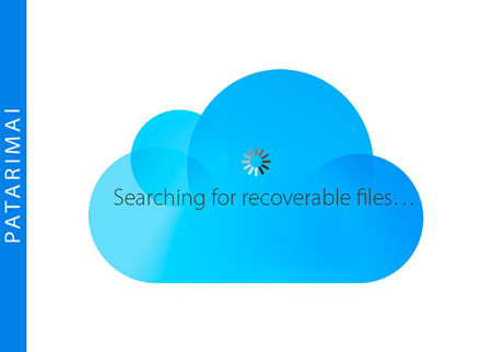 Kaip „Mac“ kompiuteryje atstatyti „iCloud“ ištintus failus