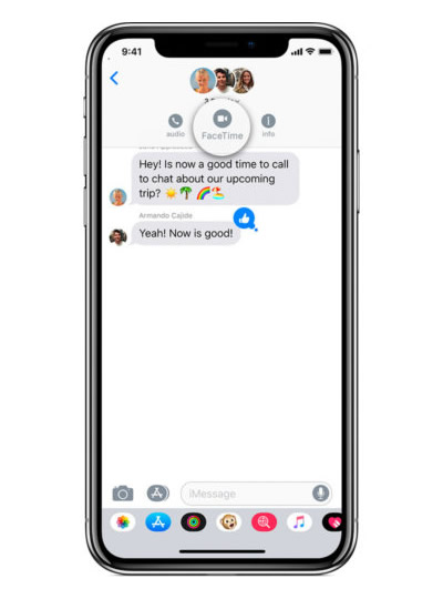 Kaip naudotis grupinių „FaceTime“ skambučių paslauga „iOS 12“