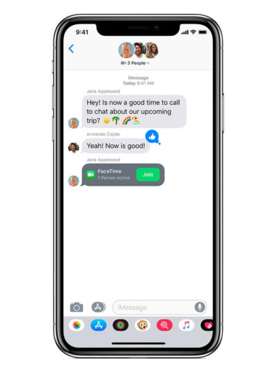 Kaip naudotis grupinių „FaceTime“ skambučių paslauga „iOS 12“