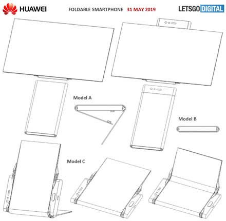 „Huawei“ užpatentavo naują sulankstomo telefono dizainą „Huawei“ užpatentavo naują sulankstomo telefono dizainą