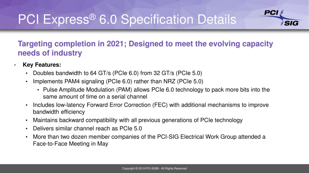 PCI-SIG praneša apie PCIe 6.0
