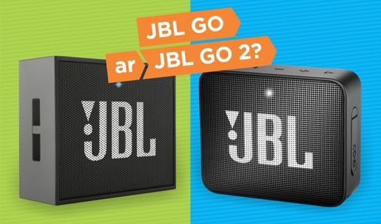 „JBL GO 2“ ar „JBL GO“? Populiarių mobilių kolonėlių palyginimas