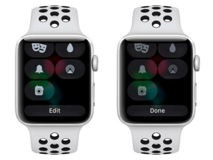 Kaip pakeisti „watchOS 5“ „Control Center“ piktogramų išdėstymą