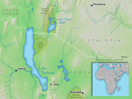 Turkana ežero apylinkėse pastatytas vėjo jėgainių parkas © commons.wikimedia.org