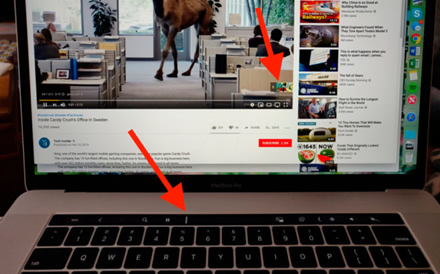 Kaip išvengti „YouTube“ reklamų „MacBook Pro“ su „Touch Bar“