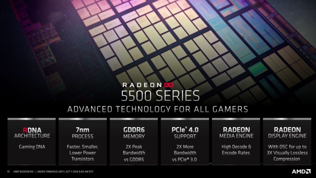 AMD atskleidė „Radeon RX 5500 (XT)“ vaizdo plokštes AMD atskleidė „Radeon RX 5500 (XT)“ vaizdo plokštes