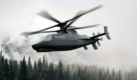 Bendrovės iliustr. / „Sikorsky Raider X“ sraigtasparnis Bendrovės iliustr. / „Sikorsky Raider X“ sraigtasparnis