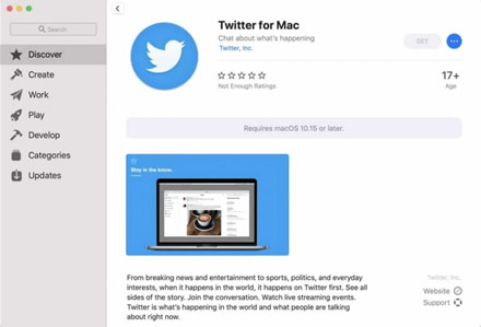 „Twitter“ sugrįžta į „Mac“ kompiuterių „App Store“ parduotuvę „Twitter“ sugrįžta į „Mac“ kompiuterių „App Store“ parduotuvę