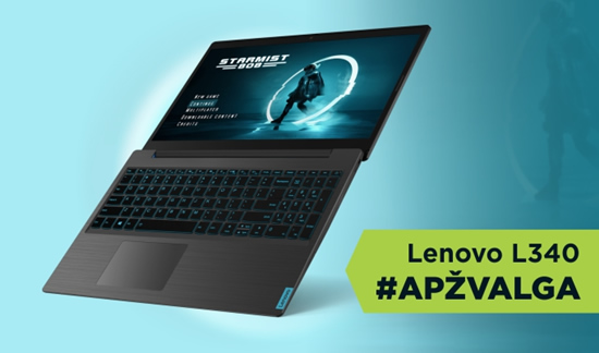 Žaidimų kompiuterio „Lenovo L340“ apžvalga