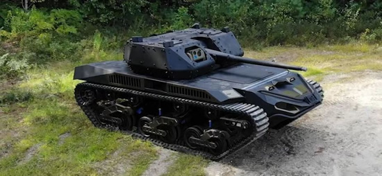 Stopkadras / „Textron Ripsaw M5“ robotas tankas