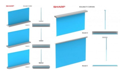 „Sharp“ parodė savo susisukančio televizoriaus versiją