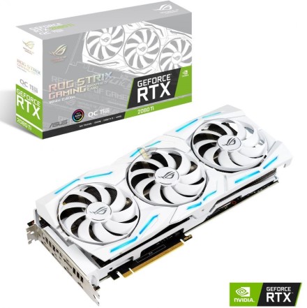 ASUS siūlys baltą „RTX 2080 Ti ROG STRIX White Edition“ vaizdo plokštę