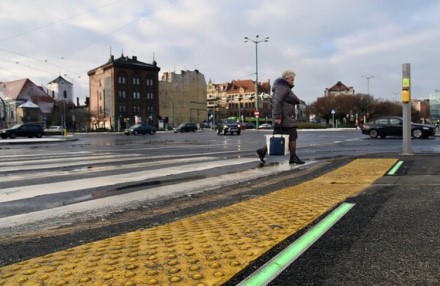 LED šviesoforai / Poznanės savivaldybės nuotr.