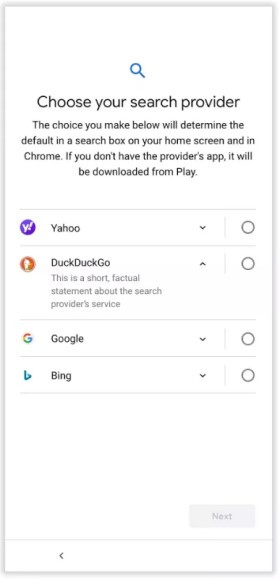 „DuckDuckGo“ pateko į visus ES „Android“ paieškos sistemų sąrašus „DuckDuckGo“ pateko į visus ES „Android“ paieškos sistemų sąrašus