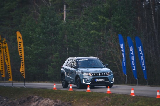 Autonominio stabdymo sistemų bandymai. Pranešimo autorių nuotr.