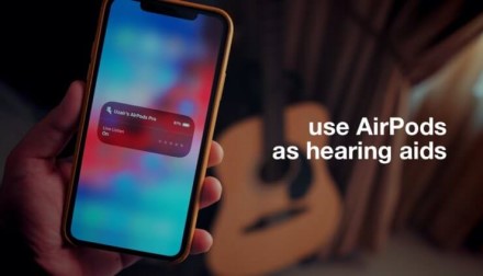 Kaip „AirPods“ ar „Powerbeats Pro“ ausines naudoti kaip klausos aparatą