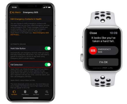 Kaip įgalinti nukritimo aptikimą „Apple Watch Series 4“