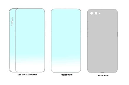 Naujas „Xiaomi“ patentas: horizontaliai slankiojamas telefonas