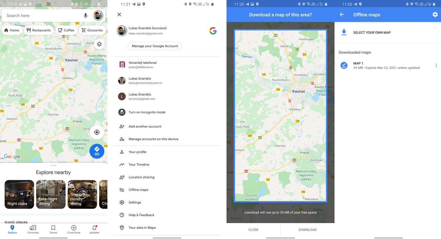 Likote be interneto? Sužinokite kaip tokioje situacijoje sėkmingai naudotis „Google Maps“