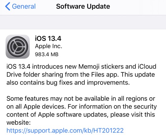 „Apple“ išleido didžiulius „iOS 13.4“ ir „iPadOS 13.4“ atnaujinimus