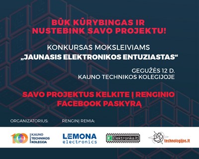 KTK konkursas „Jaunasis elektronikos entuziastas“