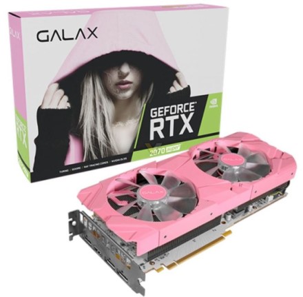 GALAX išleidžia rožinės spalvos „GeForce RTX 2070 Super EX PINK Edition“ vaizdo plokštę