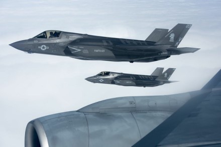 F-35B – šie naikintuvai gali kilti ir tūpti vertikaliai © commons.wikimedia.org