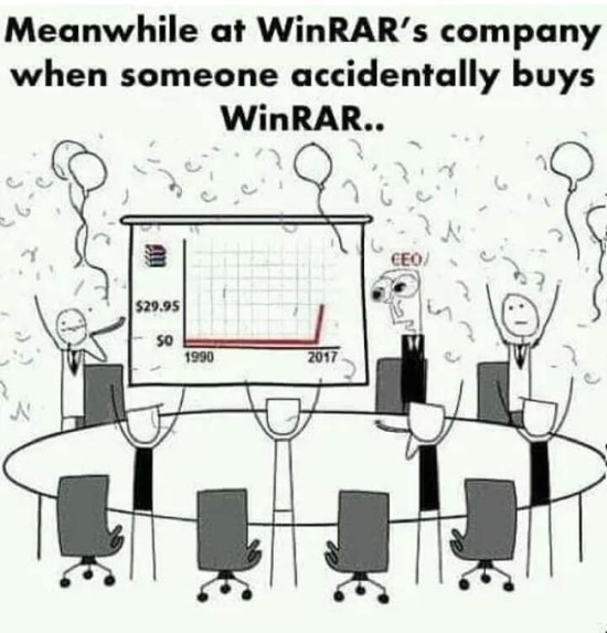 „WinRAR“ amžinumas jau seniai tapo interneto naudotojų pajuokos objektu