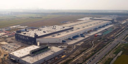 „Gigafactory 3“ gamykla Šanchajuje, Kinijoje © „Tesla“ „Gigafactory 3“ gamykla Šanchajuje, Kinijoje © „Tesla“