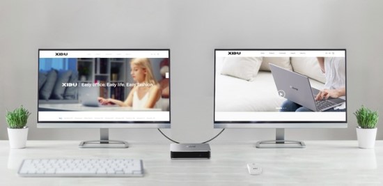 „XIDU PhilMac“ vienu metu bus galima prijungti prie dviejų ekranų, palaikančių 4K vaizdą © Gamintojo nuotr.
