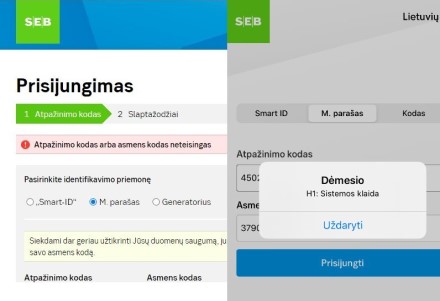 Sutriko SEB banko veikla Sutriko SEB banko veikla