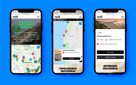 „Tele2“ pristatė virtualų paplūdimių užimtumo žemėlapį „Tele2“ pristatė virtualų paplūdimių užimtumo žemėlapį